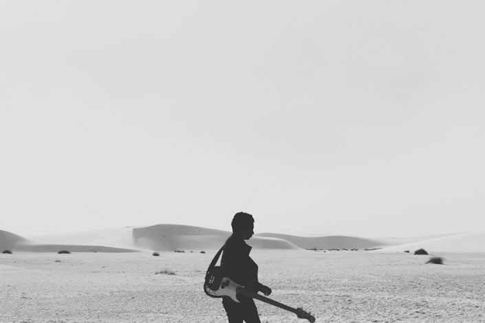 Guitar in the desert